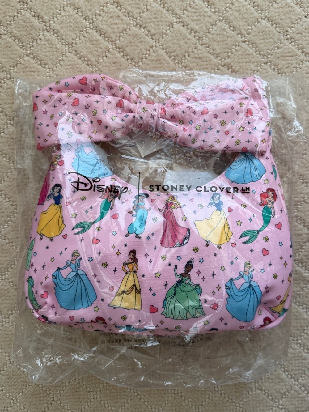 NWT Stoney Clover Lane Disney Princess Bow Bag